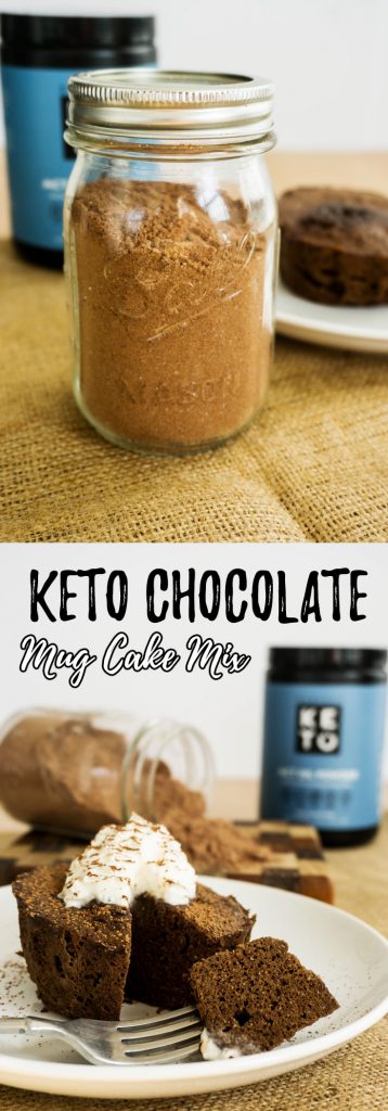 Using Perfect Keto MCT Oil Powder you can also have a delicious chocolate mug cake mix on hand at all times!