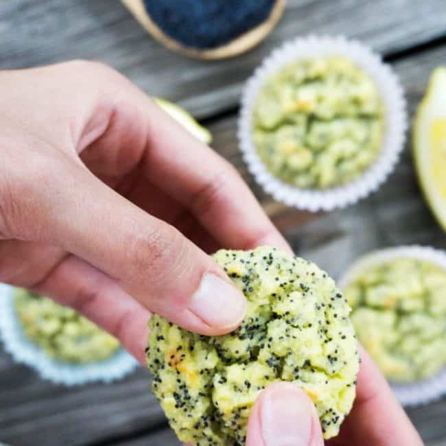 healthy lemon poppy seed muffins