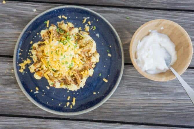 Cauliflower Waffles and Cream Our Keto Cauliflower Waffles are packed with bacon and cheddar and perfect for a low carb meal any time of day!