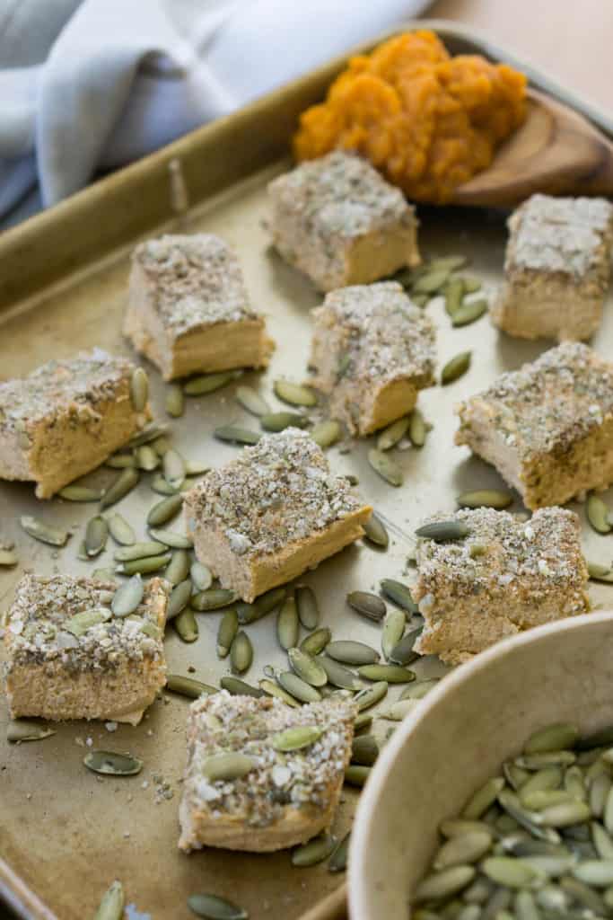 Pieces of Pumpkin Fudge Our keto no bake, easy pumpkin fudge is the perfect low carb, indulgent way to treat yourself this holiday season!