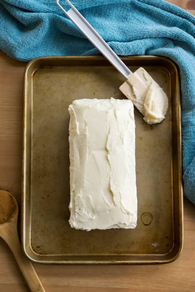 Frosting on Gingerbread Cake This Keto Gingerbread Cake is the perfectly moist, low carb dessert to serve at the holidays this year!