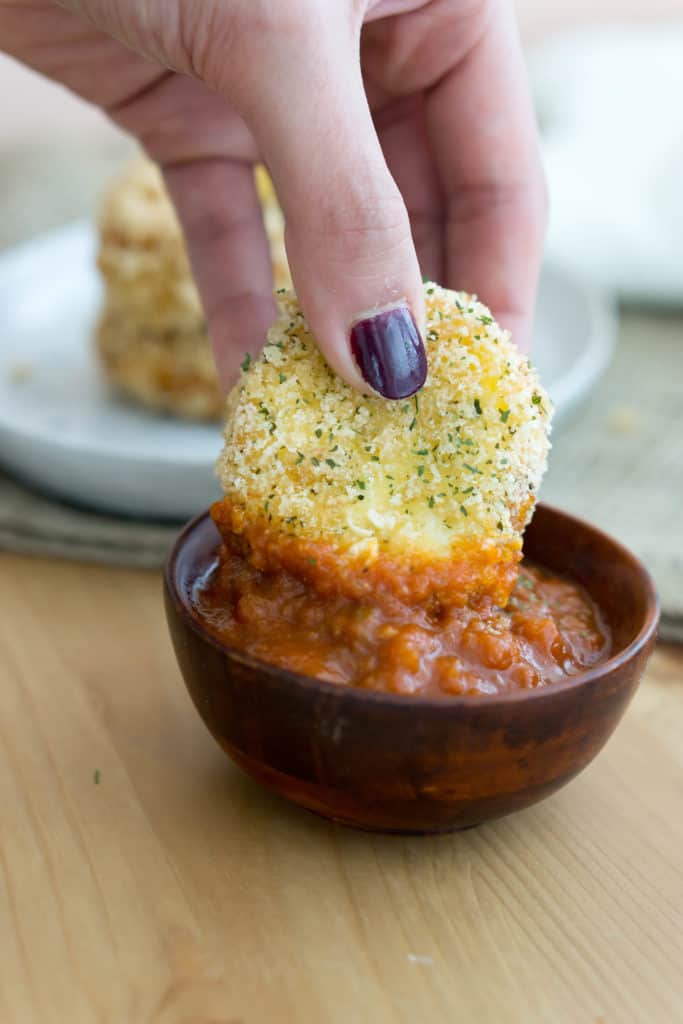 This fried goat cheese recipe is crispy on the outside, creamy on the inside and perfect for a low carb, ketogenic diet!