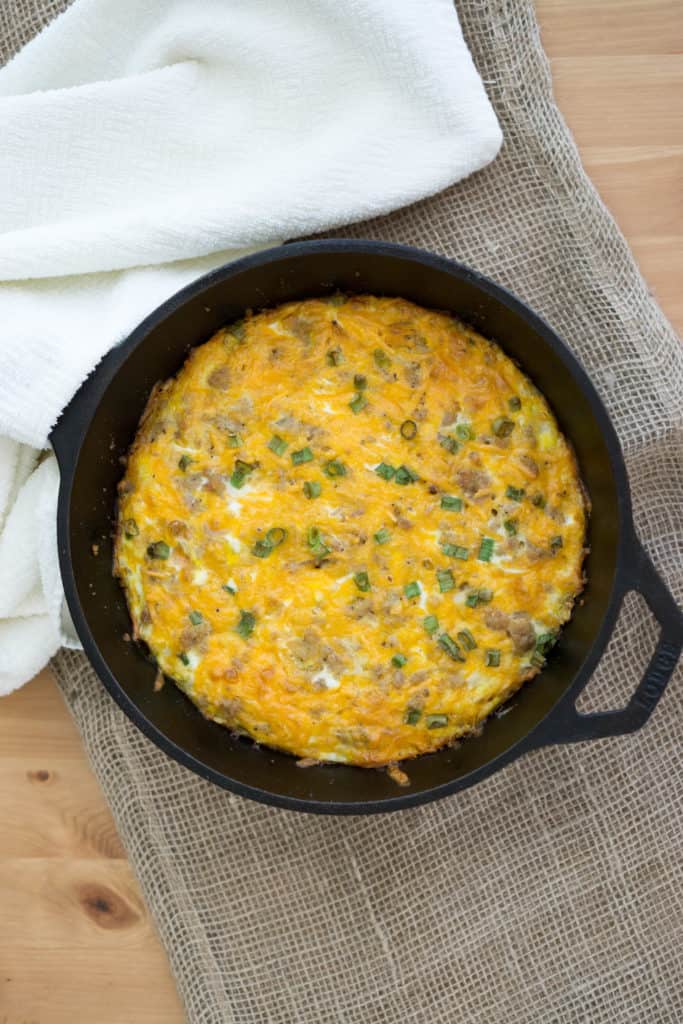 Our double layer Keto Breakfast Casserole is the perfect way to start your day and stay satisfied to power through your work day!