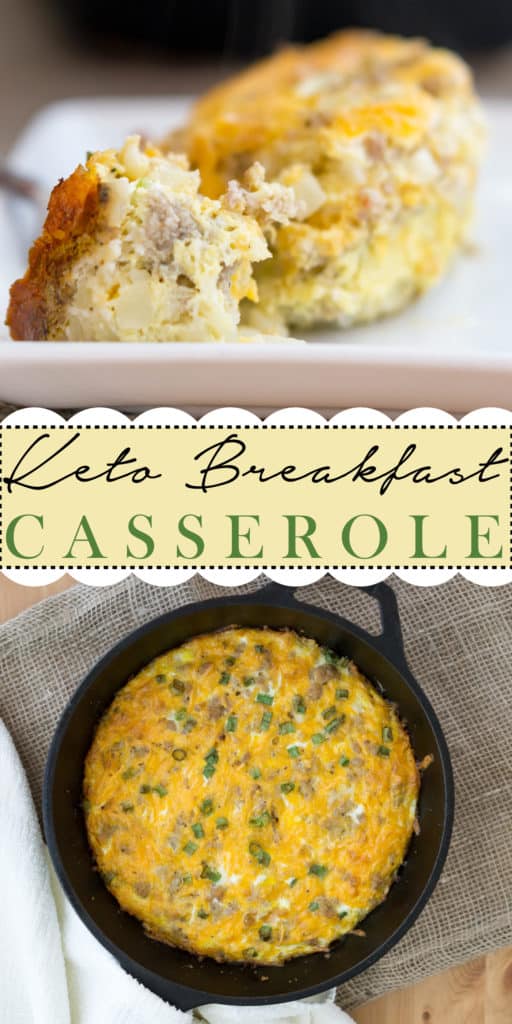 Our double layer Keto Breakfast Casserole is the perfect way to start your day and stay satisfied to power through your work day!