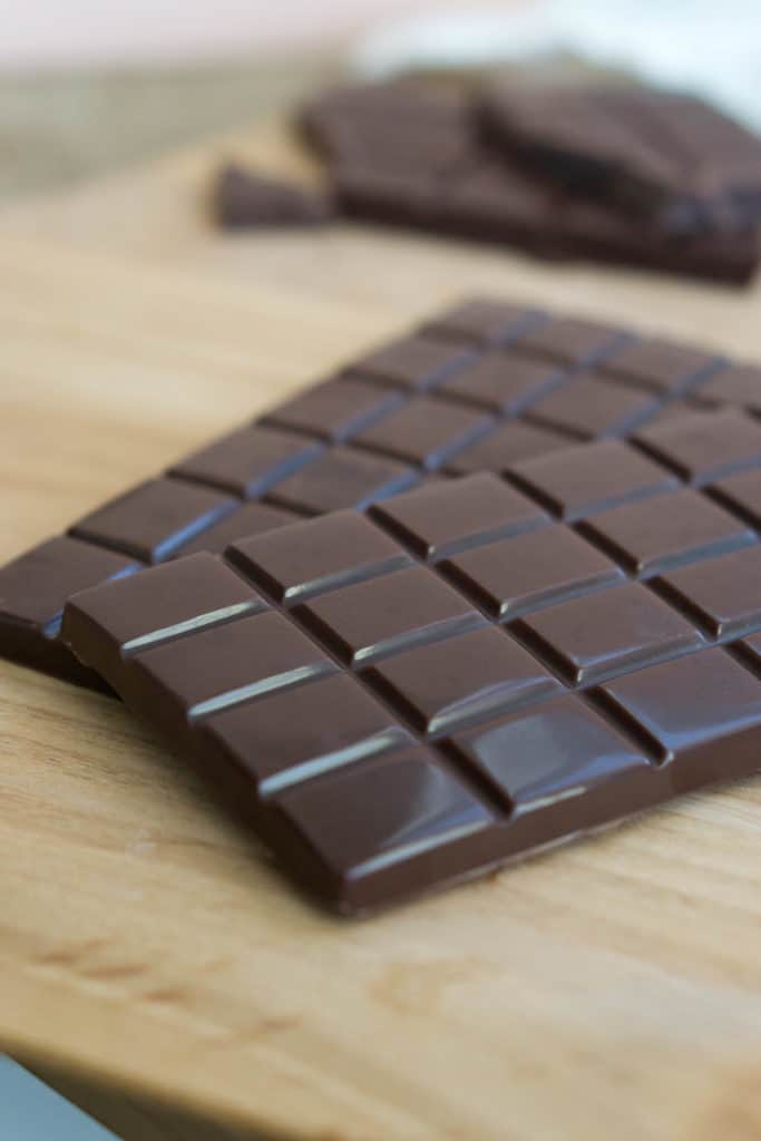 keto chocolate bar close