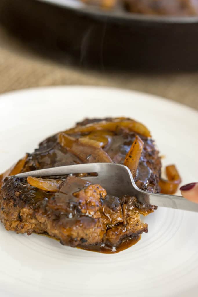 This Keto Salisbury Steak is the perfect combination of hearty meat and rich gravy making it the perfect, low carb weeknight dinner!