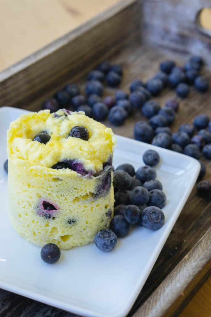 low carb blueberry mug
