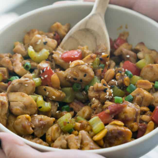 Low Carb Kung Pao Chicken