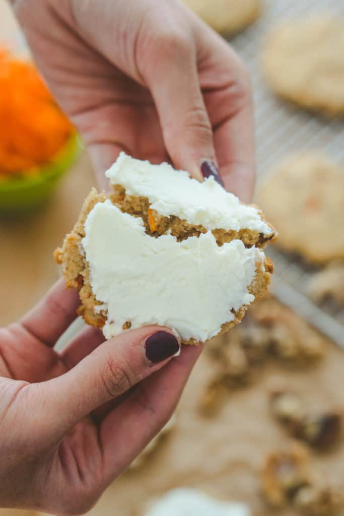 This keto carrot cake cookie recipe is the the perfect combination of sweet maple flavor and crunch from the walnuts and carrots!