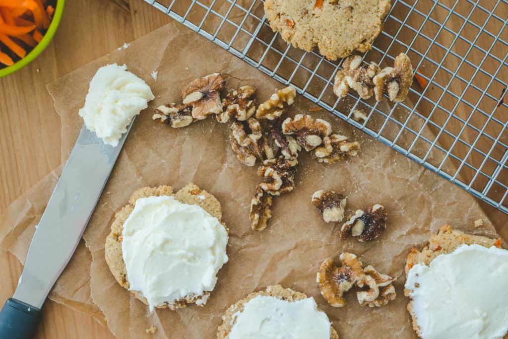 This simple cream cheese frosting is the perfect sugar free, keto addition to your favorite dessert!