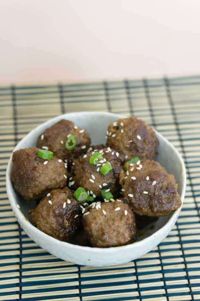 Our Low Carb Korean Meatballs make for a perfectly tender and flavorful keto friendly appetizer!