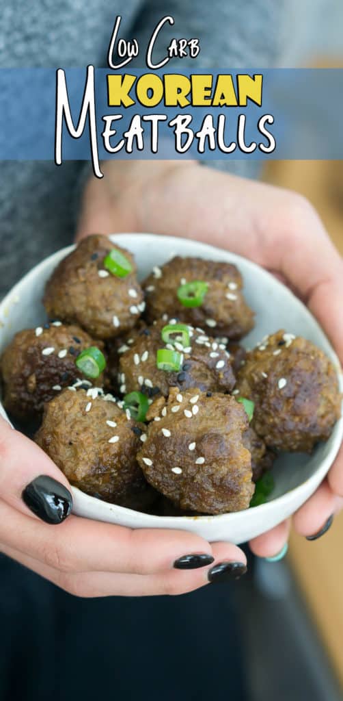 Our Low Carb Korean Meatballs make for a perfectly tender and flavorful keto friendly appetizer!
