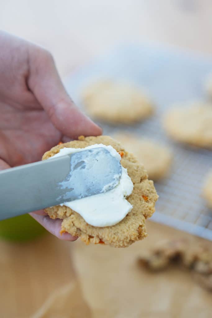 This simple cream cheese frosting is the perfect sugar free, keto addition to your favorite dessert!