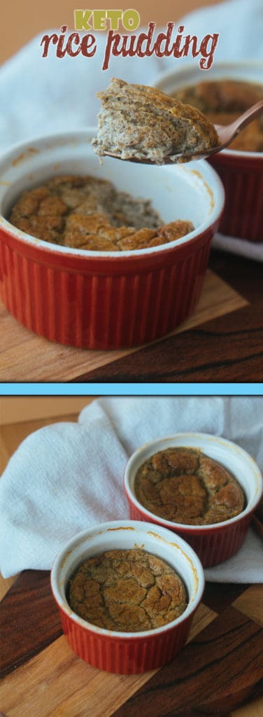 This Easy Baked Rice Pudding is the perfect way to satisfy your rice pudding cravings in a low carb way!