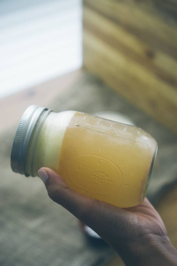 Our keto Instant Pot Bone Broth is simple to make and perfect for sipping on, using in stews and chilis, and getting in nutrients and electrolytes in a delicious way!