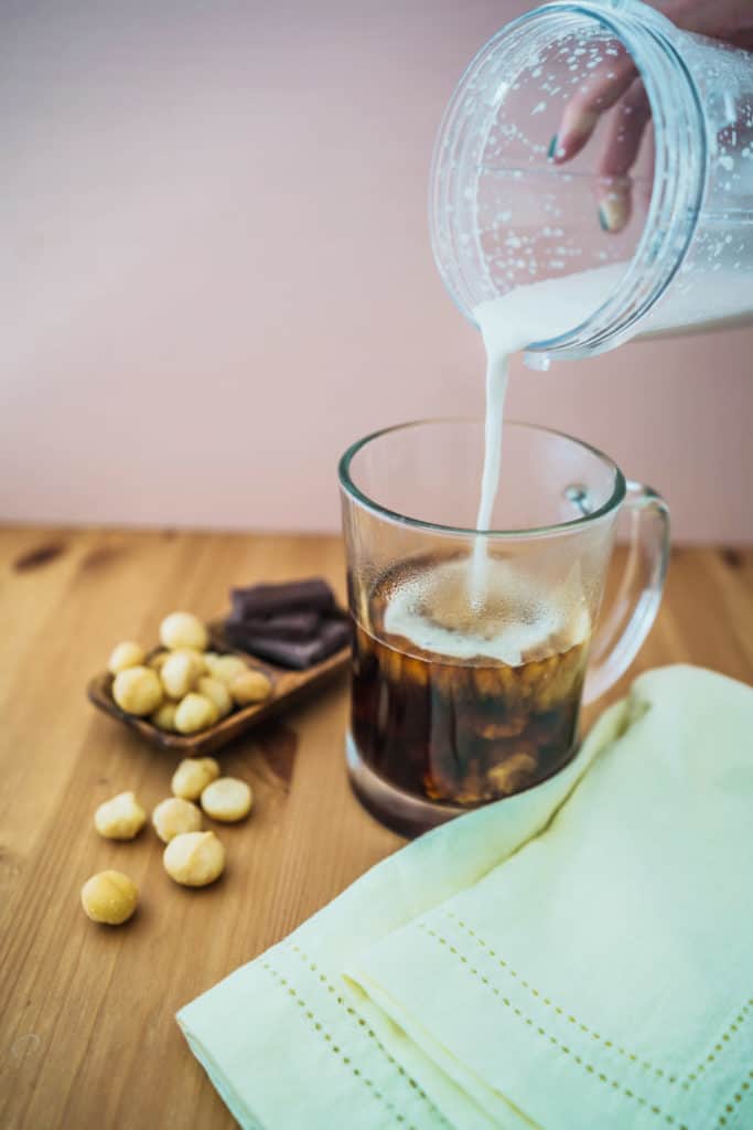 This Hawaii inspired Macadamia Nut Coffee is the perfect change up to your boring, morning coffee routine with  richer flavor and fattier macros!