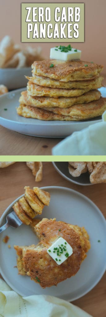 These keto Pork Rind Pancakes are zero carb and packed with flavor for a perfect side dish to complete your next dinner!