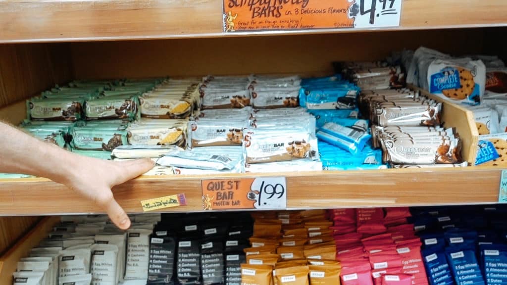 protein bar selection at trader joes is good but many are not keto friendly