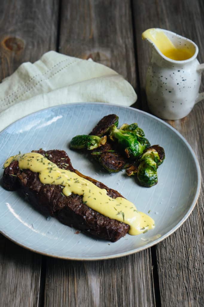 This easy bernaise recipe is the perfect topping for meats and veggies to give you a creamy, delicious balance!