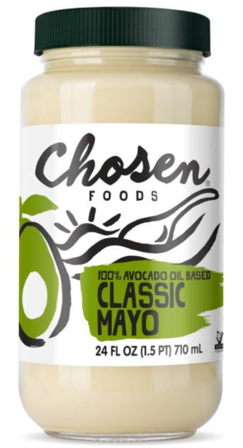 chosen foods mayo made with 100% avocado oil