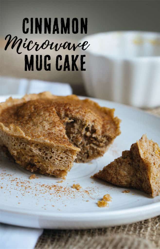 Easy cinnamon cake in a mug ketoconnect