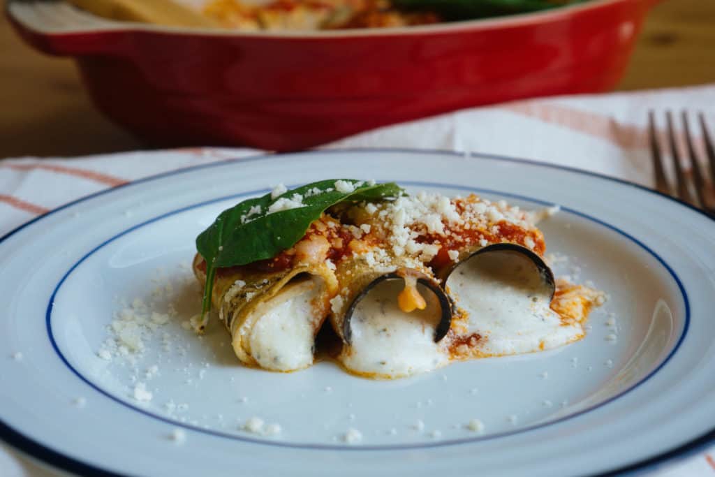 With our keto Eggplant Manicotti Italian is back on the menu and better than ever packing all the flavor and none of the carbs!