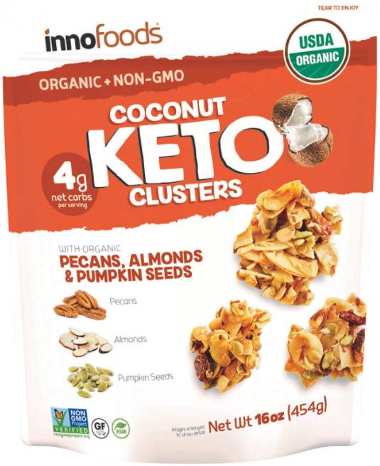 keto costco inno foods keto clusters package