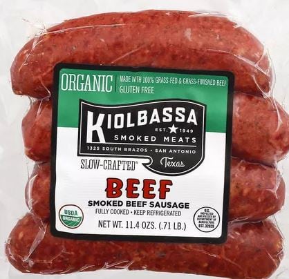 kiolbassa brand sausage from costco 4 pack