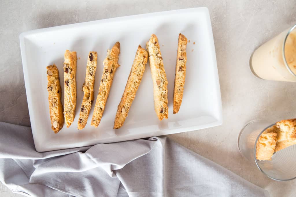 milk and biscotti cookies