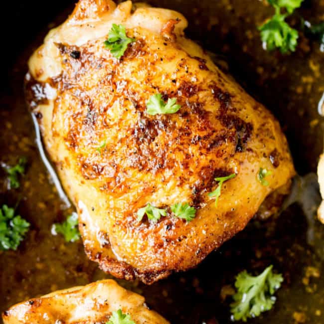 One Pan Chicken Thighs | Lemon Sauce! - KetoConnect