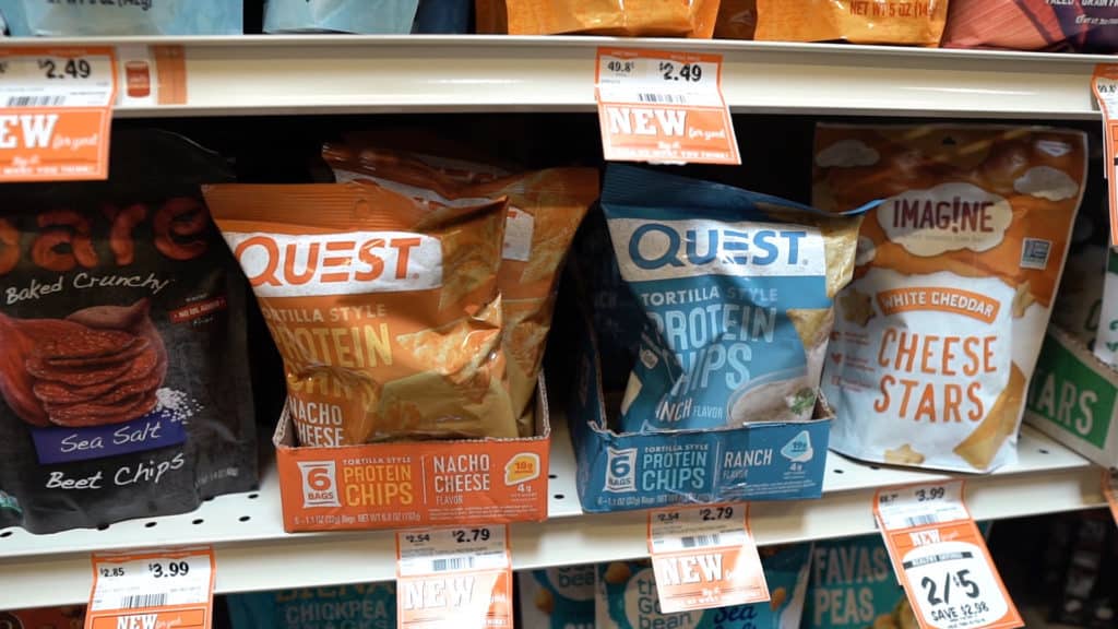 Low-carb chips are the perfect snack on keto! They are a salty, crunchy, snack to eat during a movie or after a few drinks! Sprouts carries quest chips which are what we recommend!