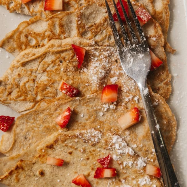 keto crepes close up