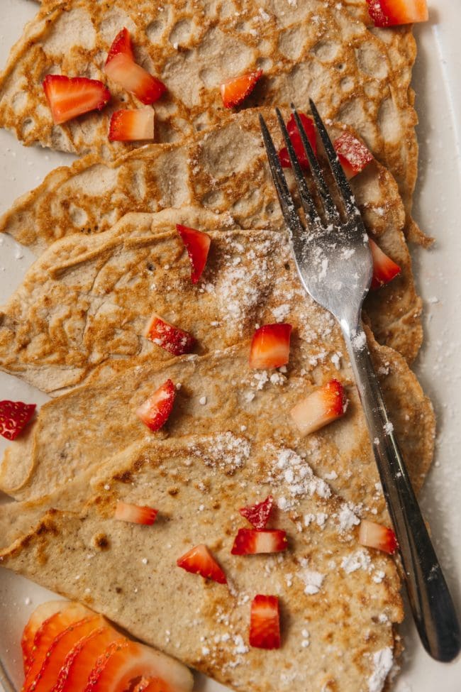 keto crepes close up