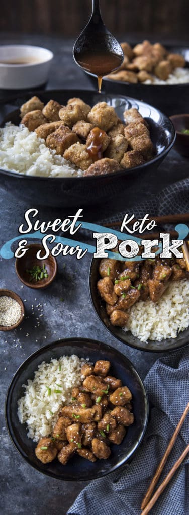 This Easy Sweet And Sour keto Pork is the perfect way to bring back Chinese food in a healthy, keto-friendly way!