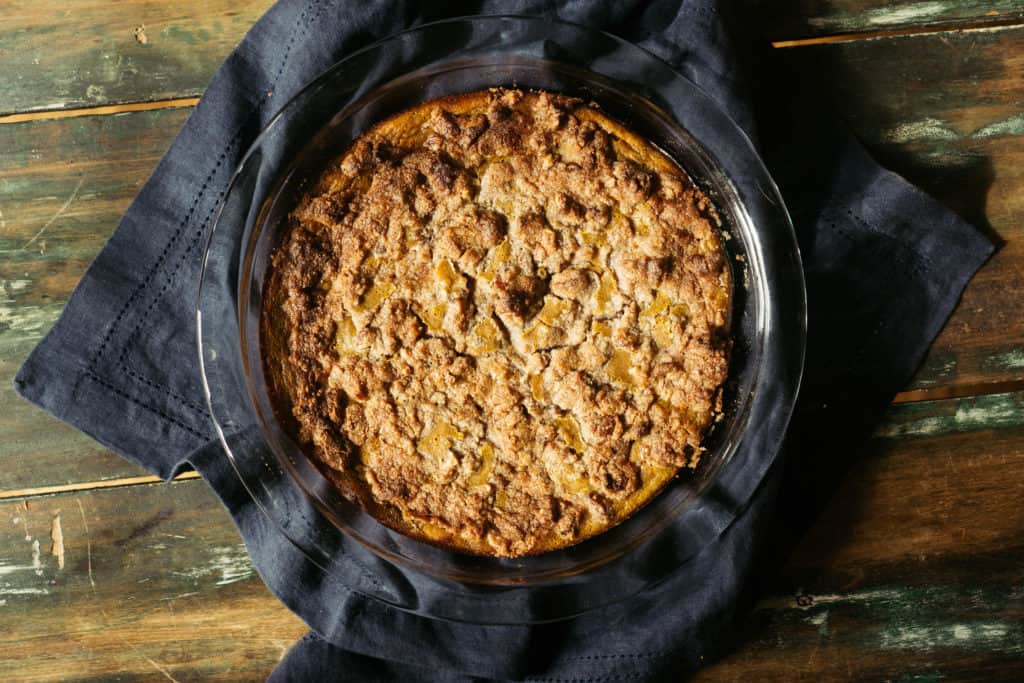 whole pumpkin crips in a pan