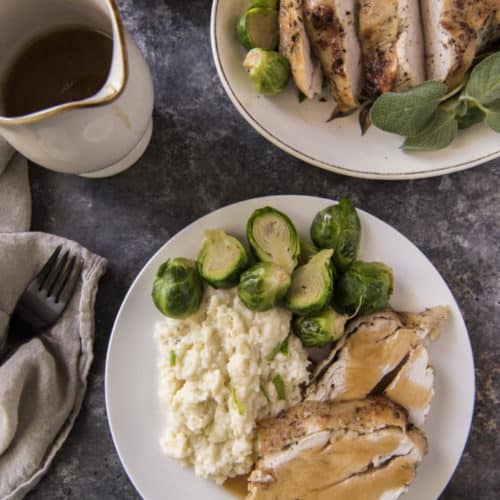 Oven Roasted Turkey Breast BoneIn With Gravy! KetoConnect