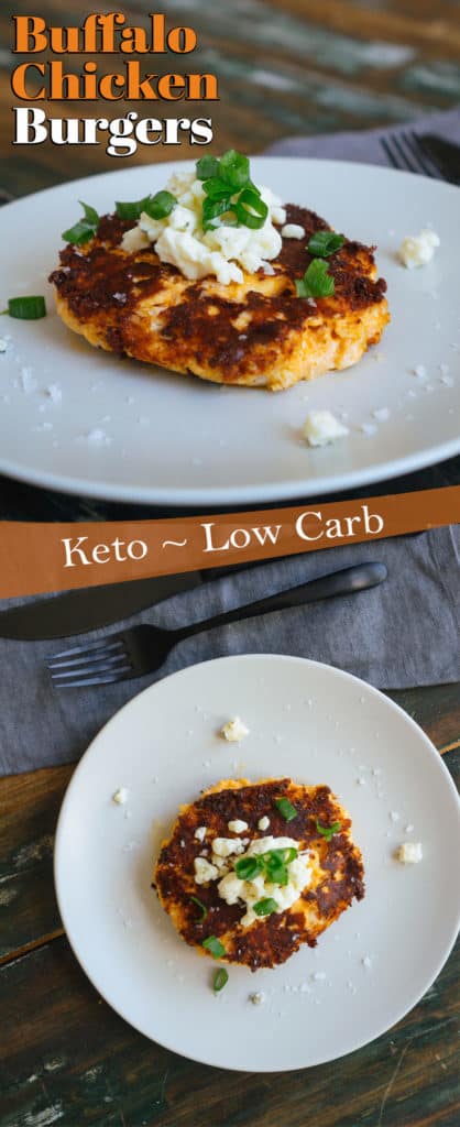 Our Low Carb Buffalo Chicken Burgers recipe will transform boring burger night into a flavor packed family fun night!