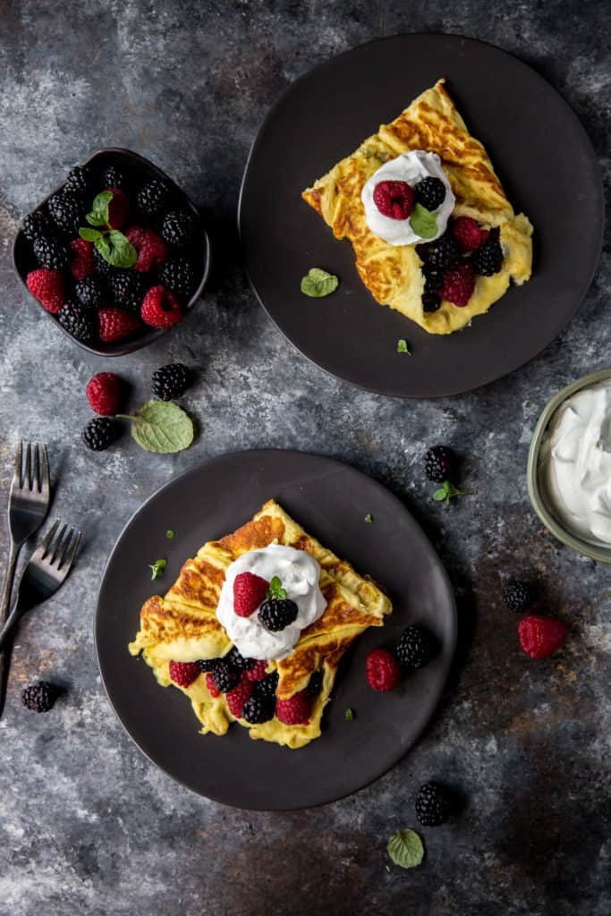 This Sweet Healthy Omelette puts a spin on breakfast with a touch of sweetness and some berries! Keto Omelette's can be filled with many things like berries and cream, cinnamon and erythritol, or even sugar free syrup and nuts! ealthy Omelette puts a spin on breakfast with a touch of sweetness and some berries! Keto Omelette's can be filled with many things like berries and cream, cinnamon and erythritol, or even sugar free syrup and nuts! 