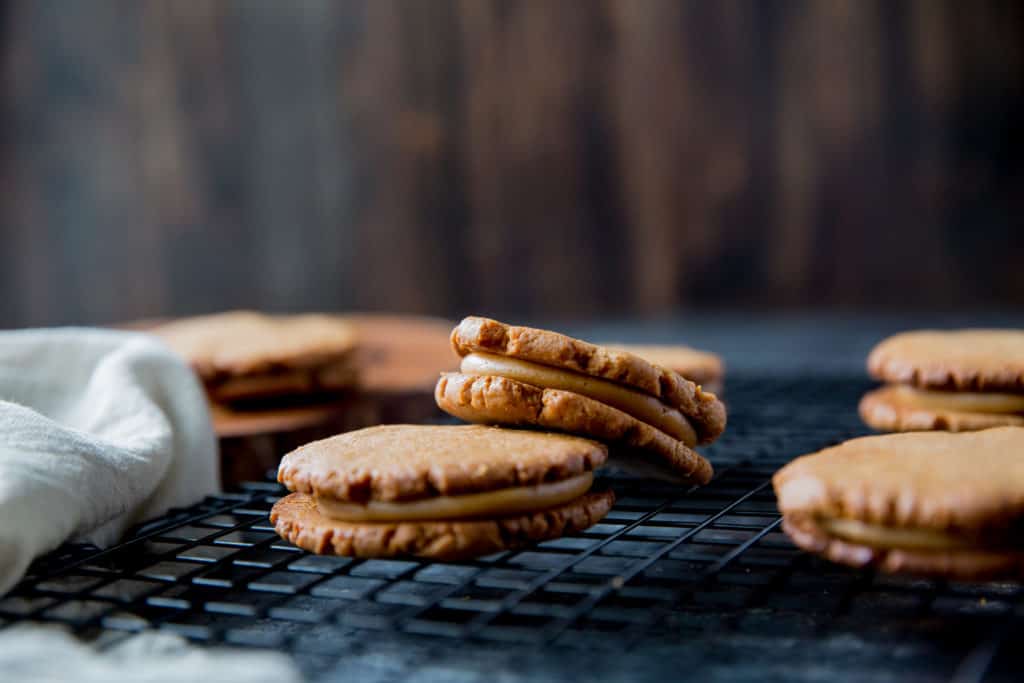 Our Keto Peanut Butter Cookies are the perfect low carb replacement for nutter butters and great for packing in your kids lunch boxes!