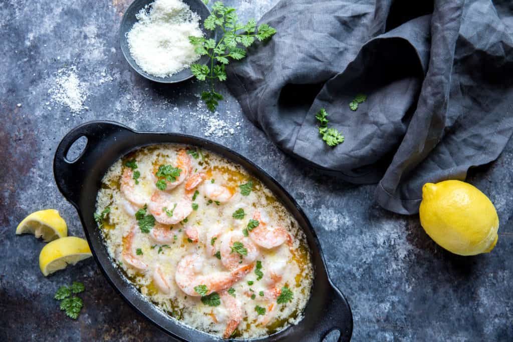Our low carb creamy shrimp scampi is quick to whip up and hits all the right flavor notes!