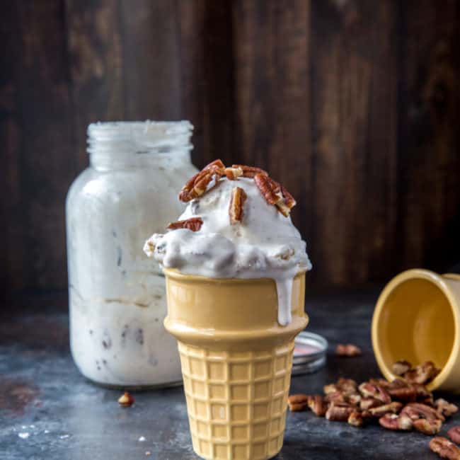 mason jar ice cream