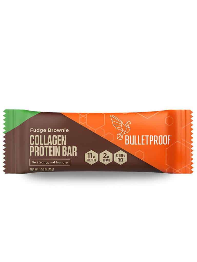 orange and brown protein bar package with hummingbird logo