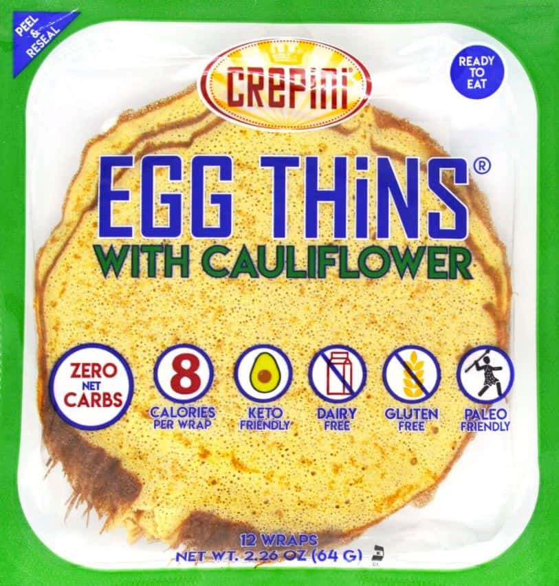 Low Carb Tortillas egg thins made by crepini review