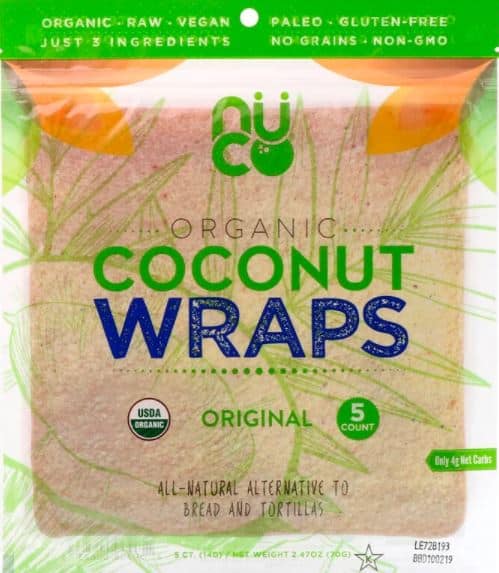 Low Carb Tortillas coconut wraps made by nuco review