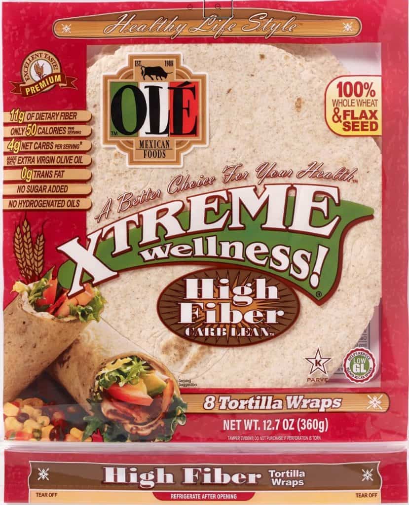 Low Carb Tortillas review of ole xtreme wellness products