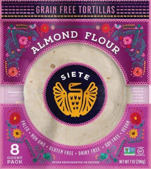Low Carb Tortillas review of siete almond flour tortillas