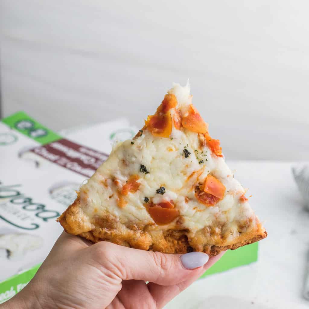 Realgood Foods Cauliflower Crust Pizza is a delicious and convenient keto pizza.