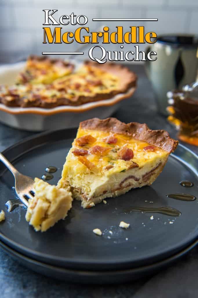 Our Keto Quiche combines a creamy filling and a sweet crust for the perfect remake of everyones favorite breakfast sandwich, the McGriddle from McDonalds's!