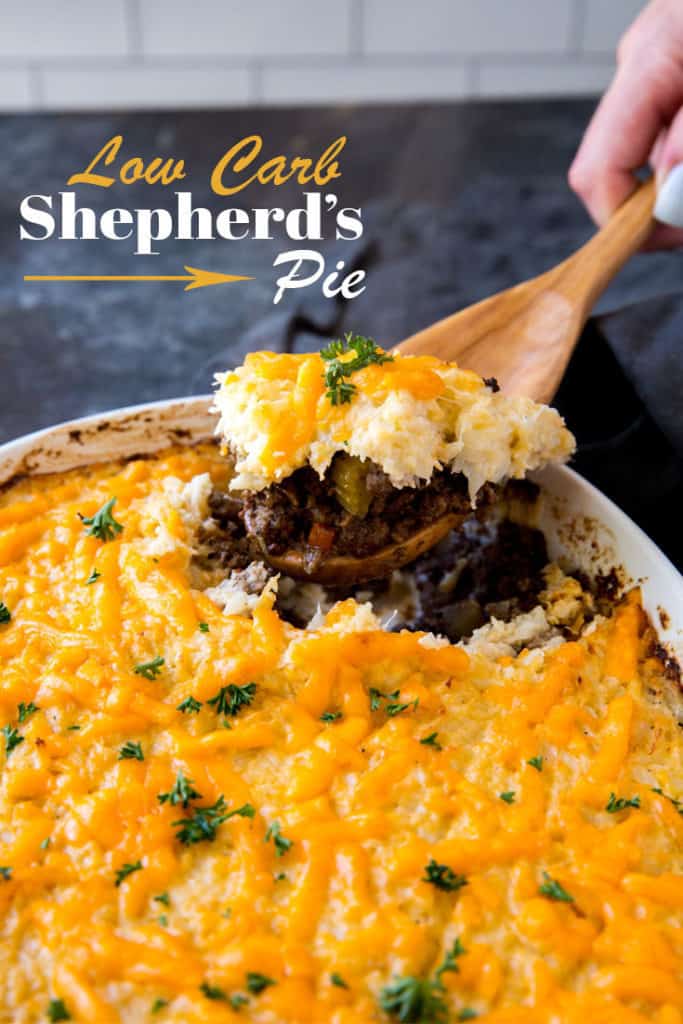 This Keto Shepherds Pie takes a classic, delicious dish and puts a low carb spin on it to satisfy your comfort food needs!