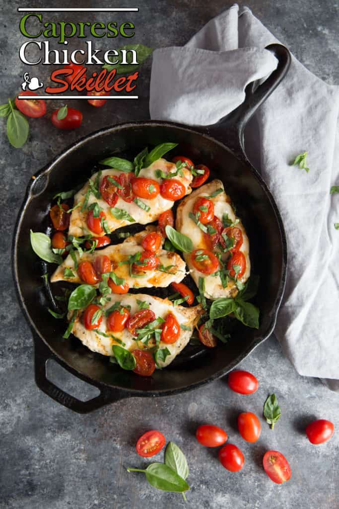Chicken Caprese Skillet This easy chicken caprese recipe will add a fresh, filling dish to your quick weeknight dinners!